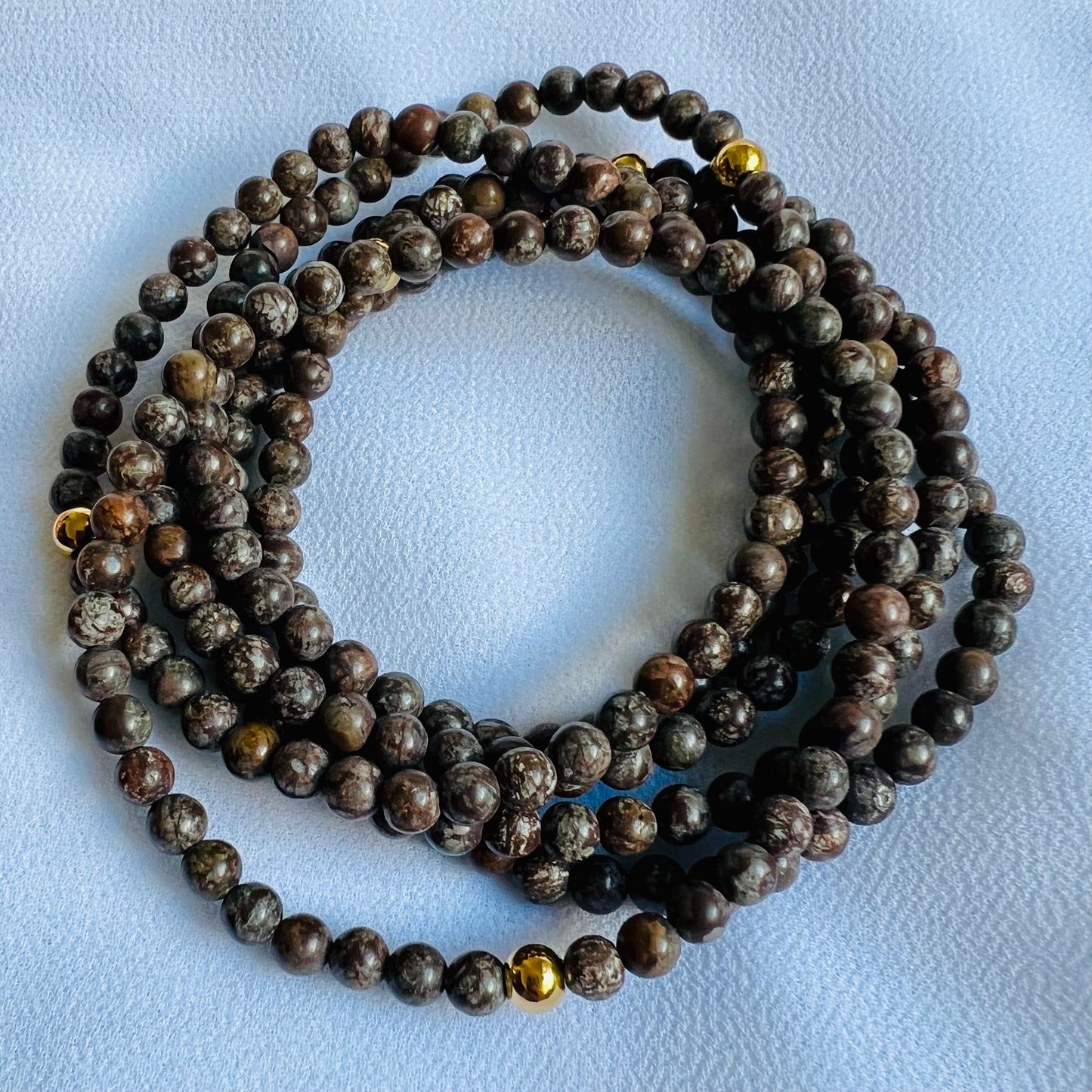 Brown Snowflake Jasper - Mini Bracelet