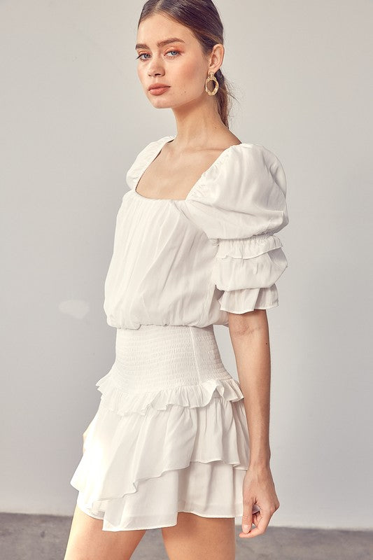 Puff Sleeve- Romper