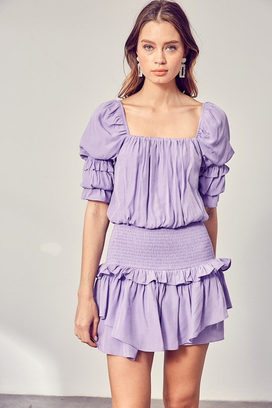 Puff Sleeve- Romper