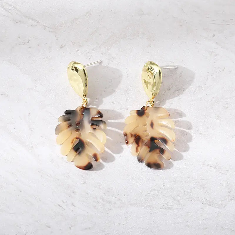 Wild Monstera- Earrings