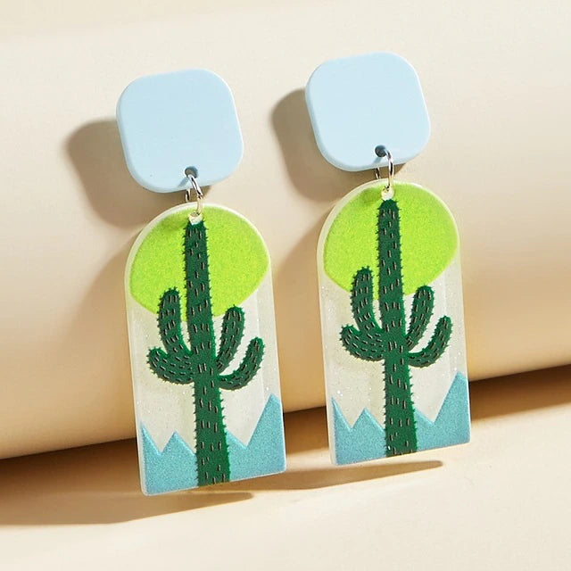 Dawn Cactus- Earrings