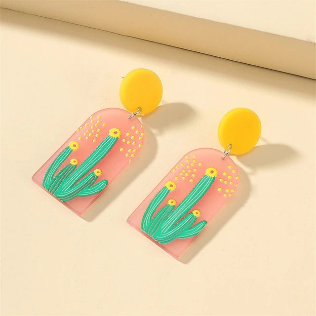 Dusk Cactus- Earrings