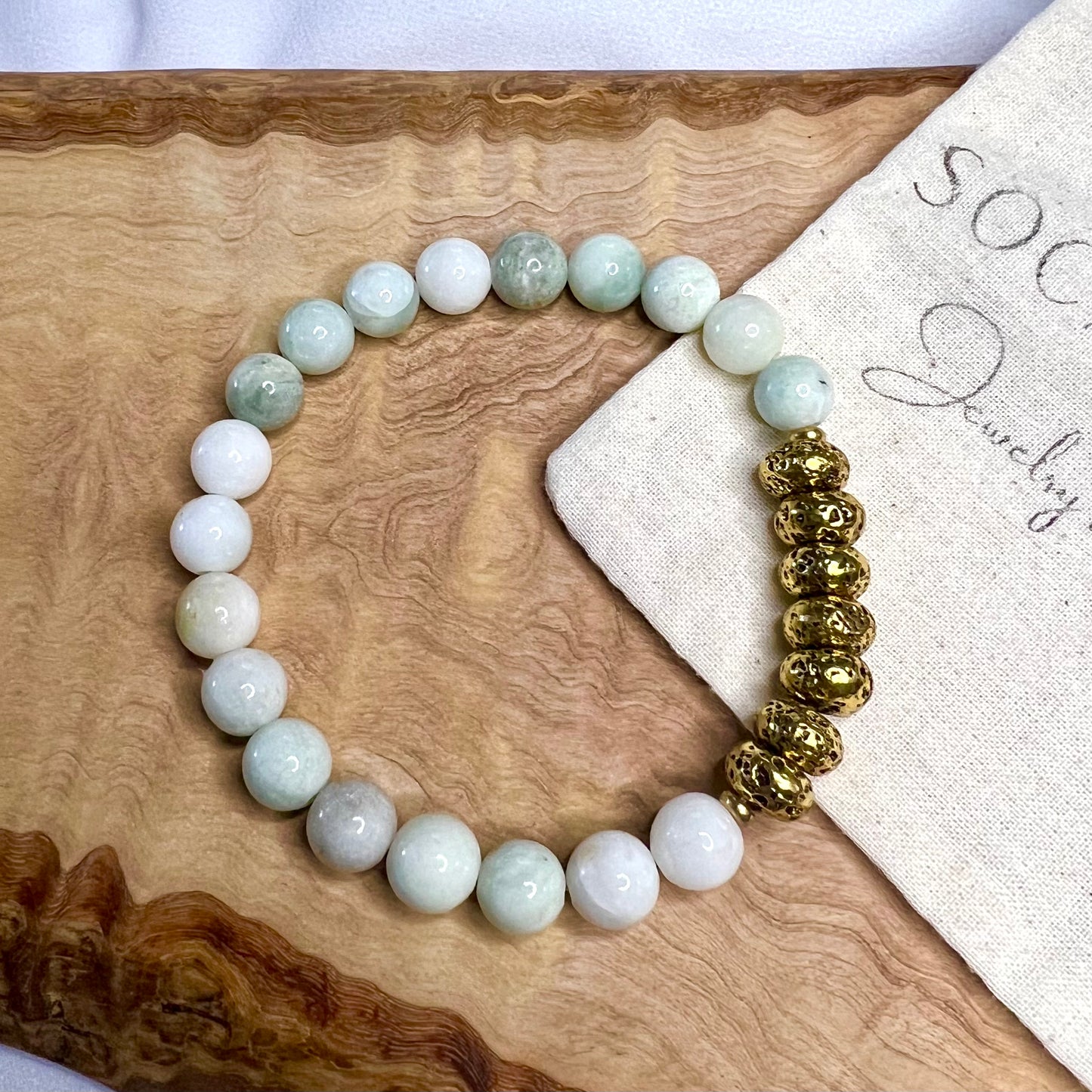 Seafoam Jade- Bracelet