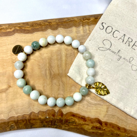 Seafoam Jade- Bracelet