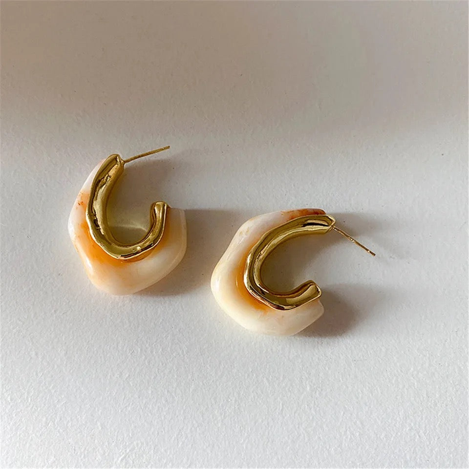 Organic Vintage Acrylic- Earrings