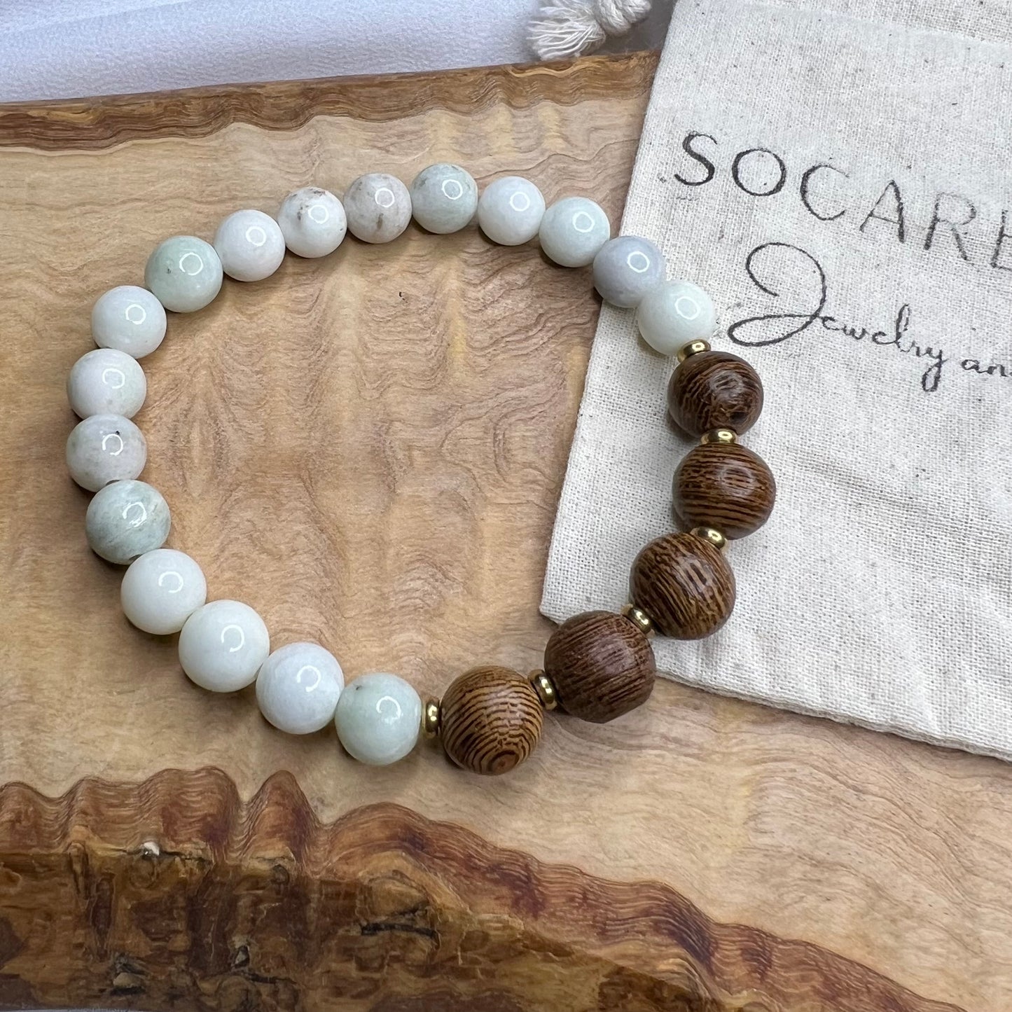 Seafoam Jade- Bracelet