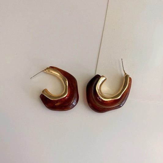 Organic Vintage Acrylic- Earrings